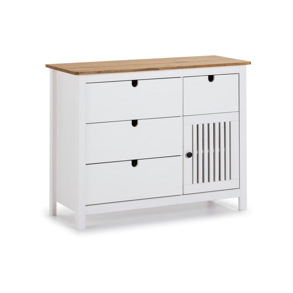 Biela drevená komoda Marckeric Bruna-image-2