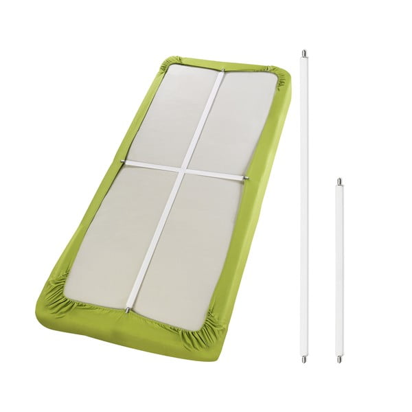 Biele napínače na plachtu v súprave 2 ks 2,5x100 cm - Maximex