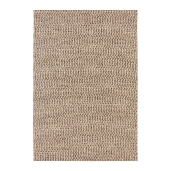 Hnedý koberec vhodný aj do e×teriéru Elle Decoration Brave Caen, 200 × 290 cm