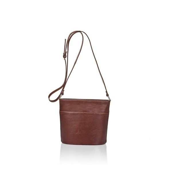 Hnedá kožená kabelka Markes Cruha-image-1