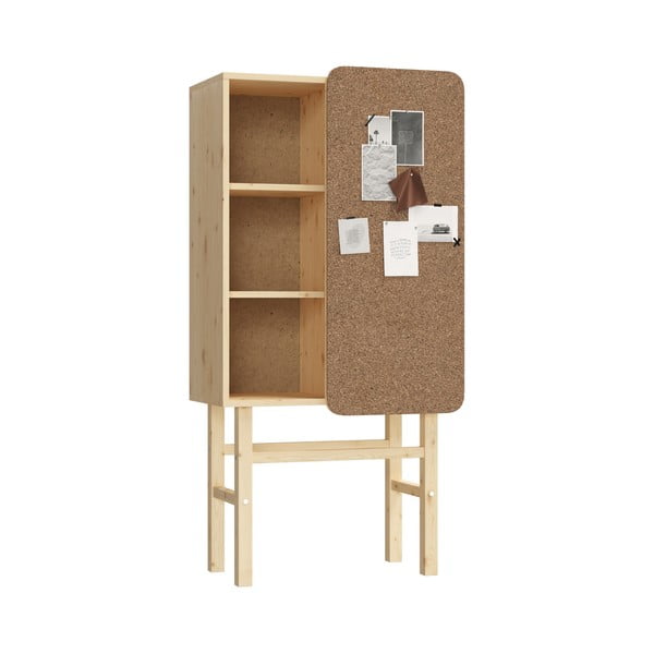 Knižnica z borovicového dreva s nástenkou Karup Design Slide-image-4