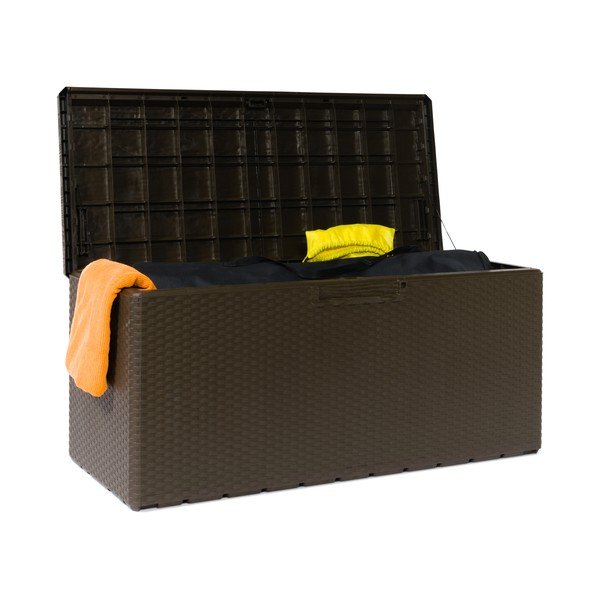 Tmavohnedý záhradný úložný box Portofino – Toomax-image-1