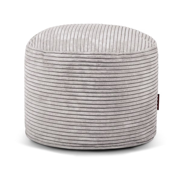 Svetlosivý menčestrový sedací vak Mini – SLOWDOWN