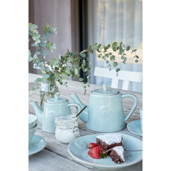 Tyrkysová kameninová kanvica na čaj Costa Nova, 1,07 l-image-1