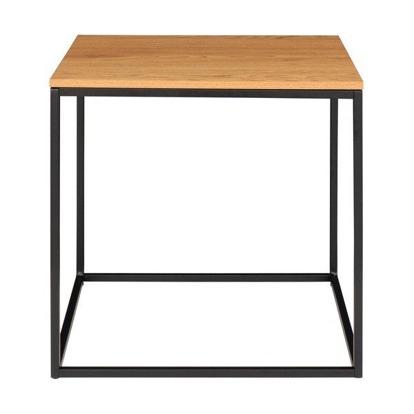 Odkladací stolík s doskou v dubovom dekore House Nordic Vita, 45 x 45 cm-image-3