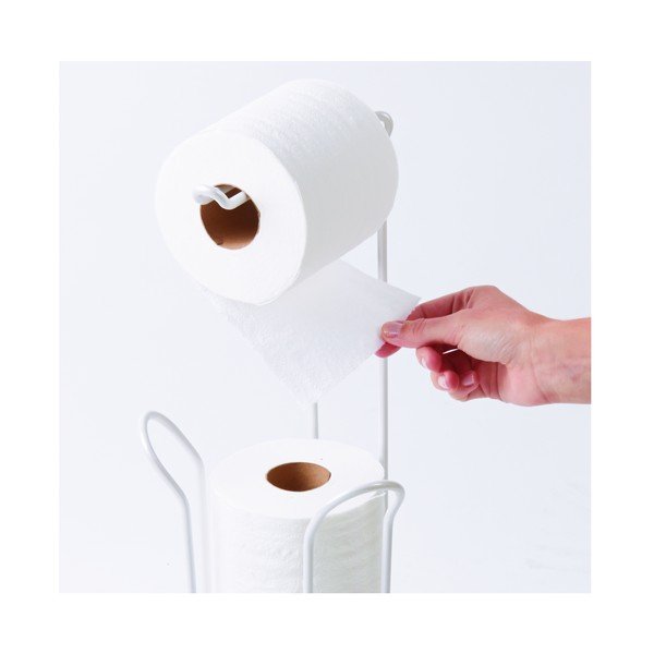 Biely oceľový stojan na toaletný papier Classico – iDesign-image-1