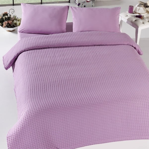 Prikrývka na posteľ Burumcuk Lilac, 160x240 cm