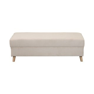 Krémový menčestrový taburet Ariella – Ropez