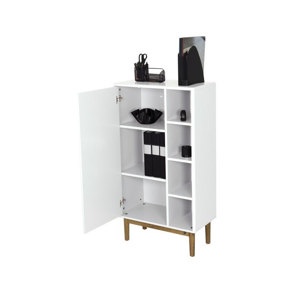 Biela vysoká/závesná kúpeľňová skrinka 66x100 cm Color Bath – Tom Tailor-image-3