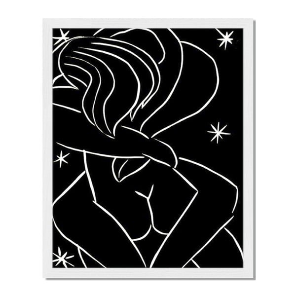 Obraz v ráme Liv Corday Scandi Starry Night, 40 x 50 cm