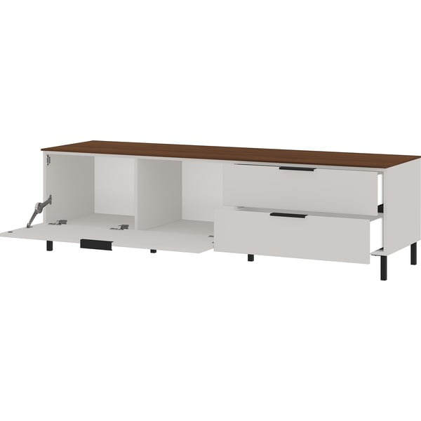 Svetlosivý TV stolík v dekore orecha 164x47 cm California - Germania-image-2