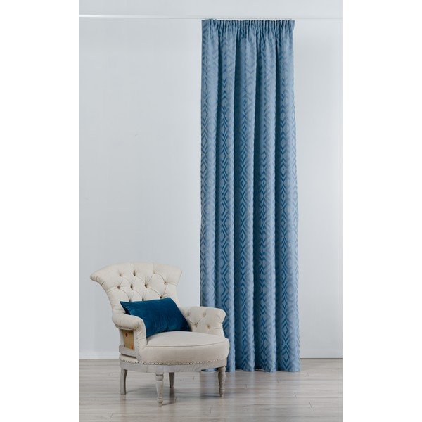 Modrý záves 140x245 cm Giuseppe – Mendola Fabrics-image-1