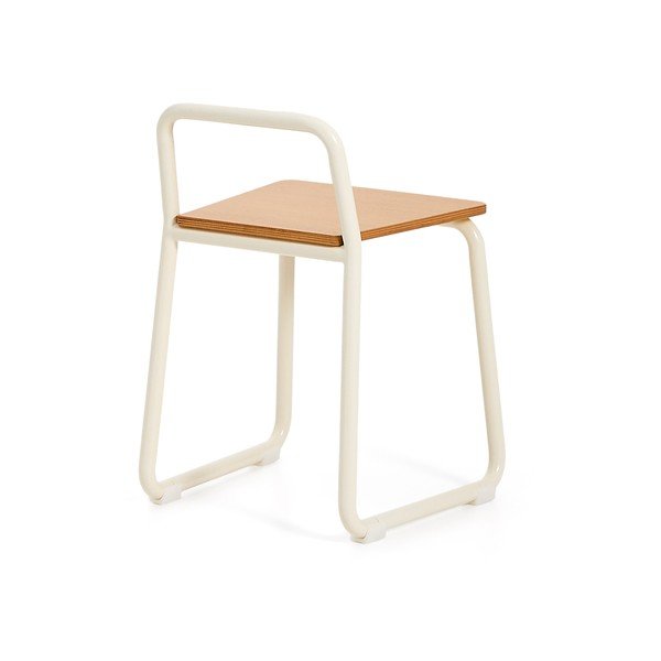 Béžová kovová detská stolička Tinn – Kave Home-image-4