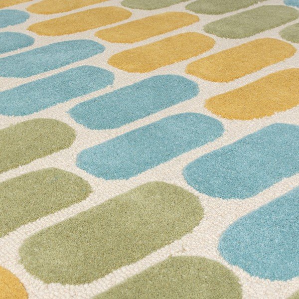 Žlto-zelený vlnený koberec Flair Rugs Fossil, 160 x 230 cm-image-2