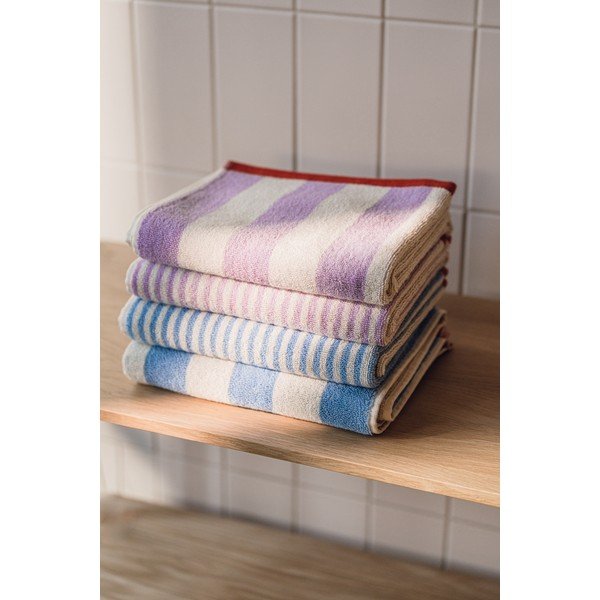 Hnedá/krémovobiela froté bavlnená osuška 70x140 cm Gobo – noo.ma-image-1