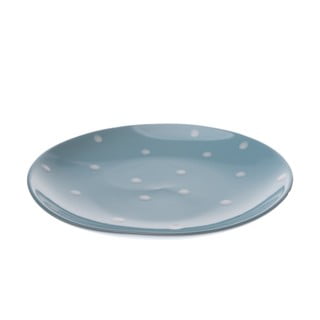 Blankytný modrý keramický tanier Dakls Dottie, ø 25 cm