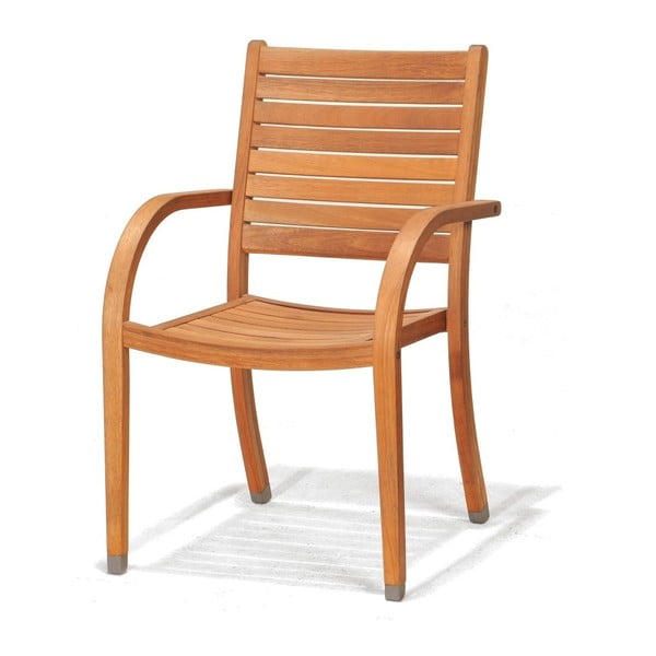 Záhradná stolička z eukalyptového dreva s opierkami D2 Catalina