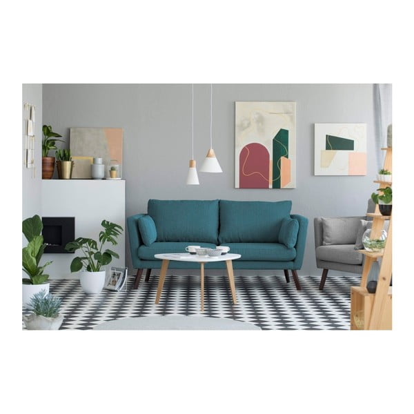 Tyrkysová trojmiestna pohovka Mazzini Sofas Elena-image-3