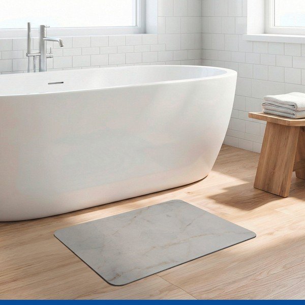 Taupe kúpeľňová predložka z kremeliny 39x60 cm Itamos – Wenko-image-2