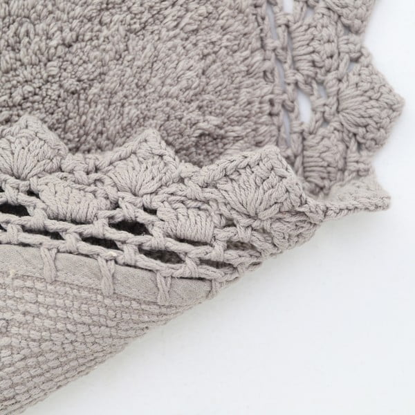 Sivý umývateľný okrúhly koberec ø 110 cm Perla - Nattiot-image-1