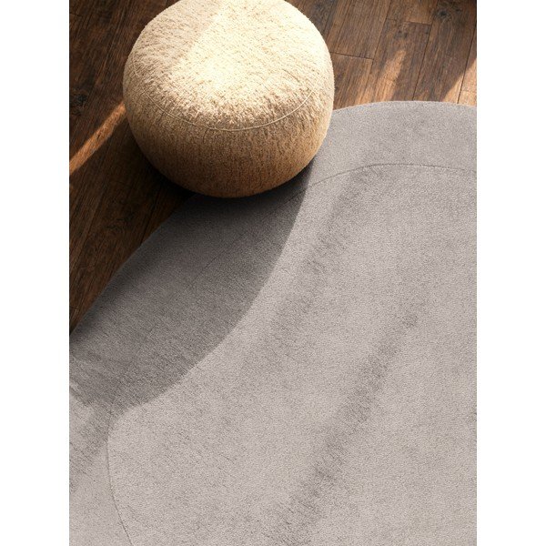 Sivý ručne tkaný okrúhly koberec s prímesou vlny ø 160 cm Kari Organic – Villeroy&Boch-image-2