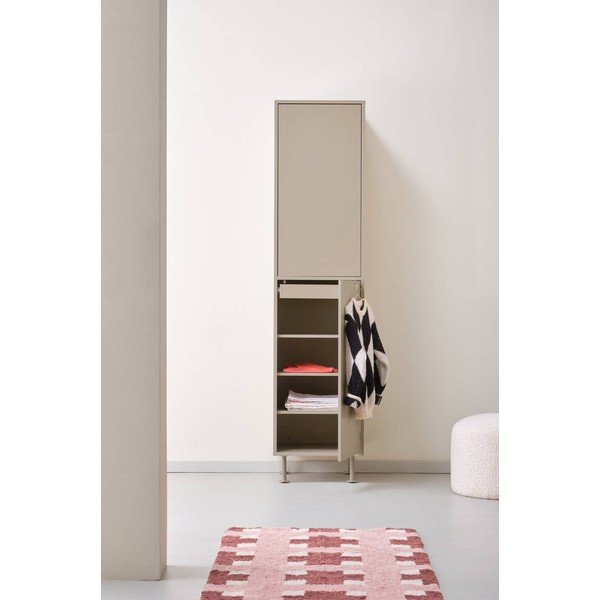Béžová šatníková skriňa z MDF 50x210x55 cm Kipp – Jotex-image-2
