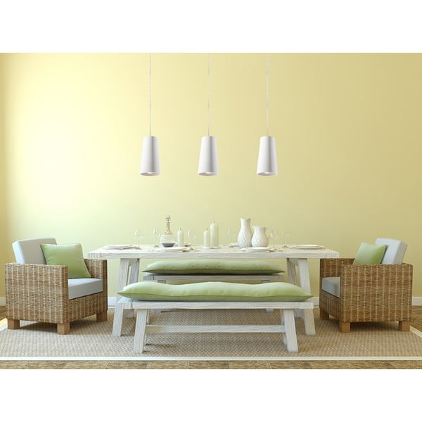 Biele keramické závesné svietidlo Sollux Armica-image-3