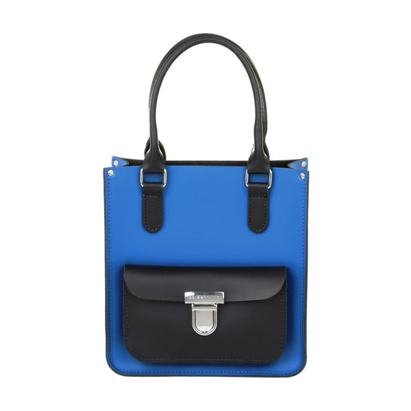 Kožená kabelka Taylor Mini Tote Royal Blue/Black