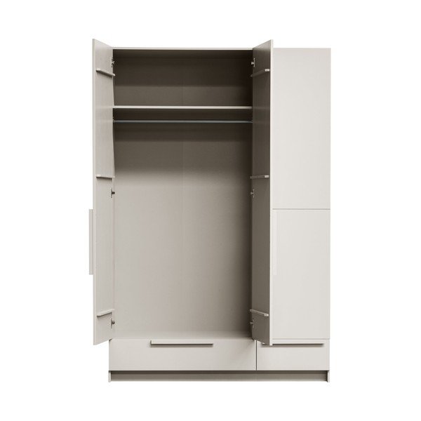 Krémovobiela modulárna skriňa z borovicového dreva 142x215 cm Pure – WOOOD-image-2