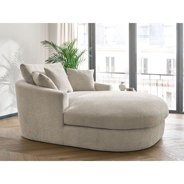 Béžové ženilkové kreslo Belem – Bobochic Paris-image-1