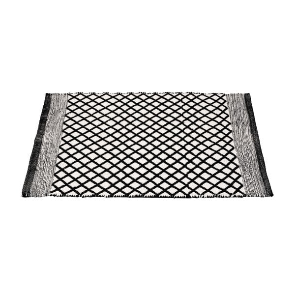 Čiern-obiela kúpeľňová predložka z recyklovaného plastu 50x80 cm Tara – Wenko-image-2