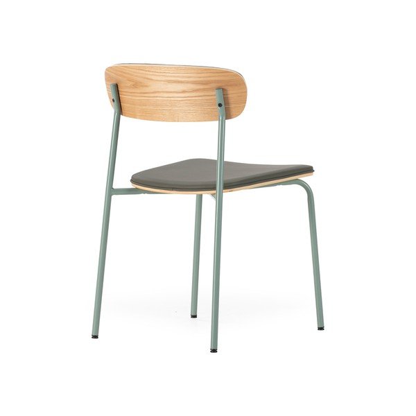 Tmavozelené čalúnené stohovateľné jedálenské stoličky v súprave 2 ks Saula – Marckeric-image-4