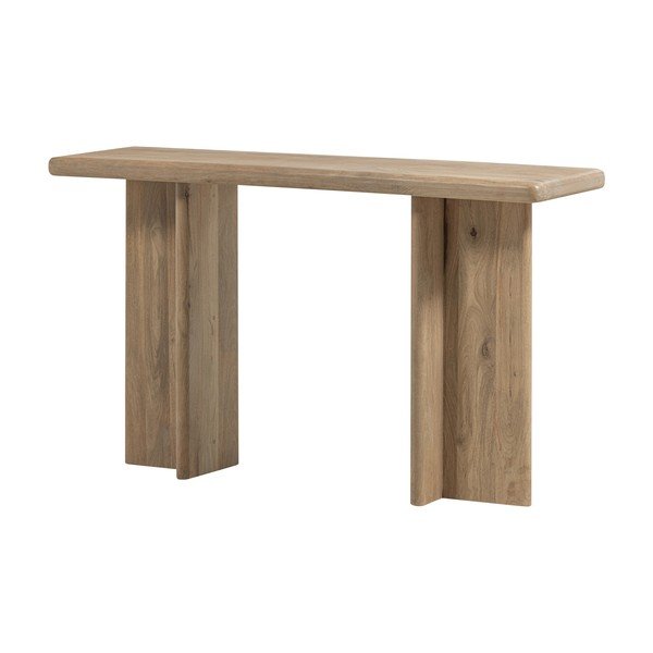 Konzolový stolík z mangového dreva v svetloprírodnej farbe 40x80 cm Ato – WOOOD-image-2