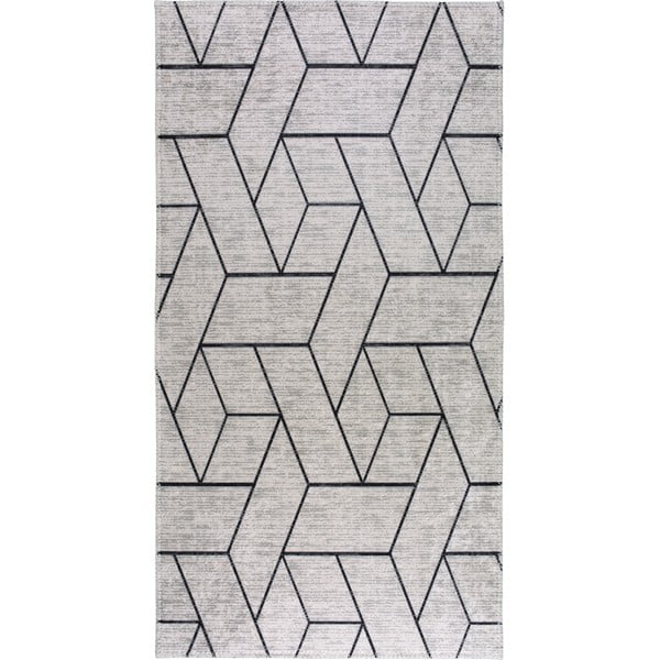 Svetlosivý umývateľný koberec 80x150 cm - Vitaus