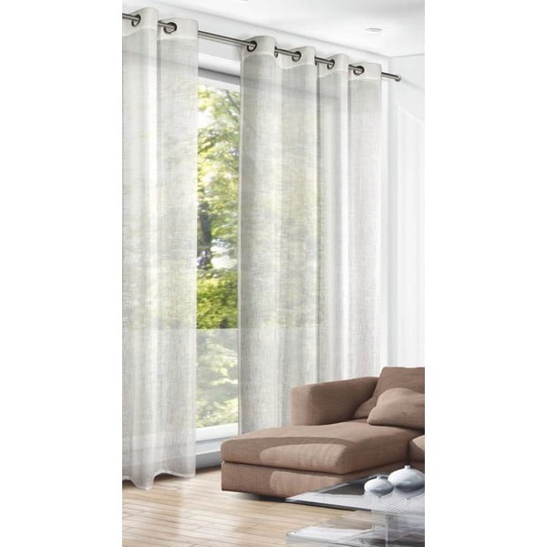 Béžový záves 140x245 cm Struktura Uni – Sehlbach-image-1
