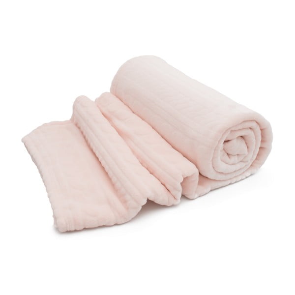Ružová deka Domarex Luxury Wool, 130x160 cm