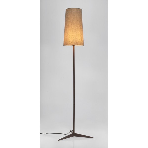 Béžová stojacia lampa s textilným tienidlom (výška  166 cm) Assam – Bizzotto-image-1