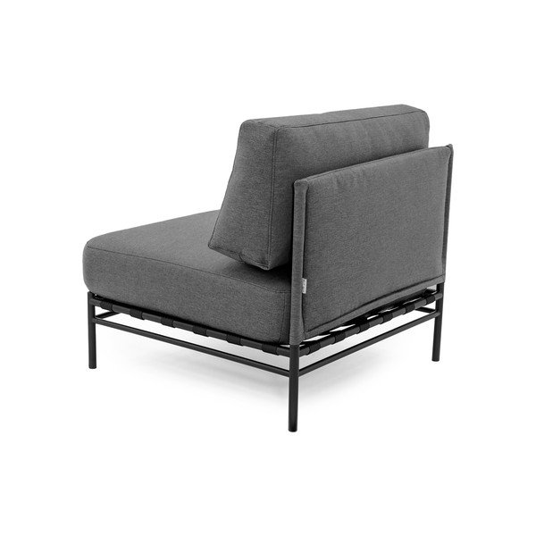 Tmavosivý modul záhradnej pohovky (stredový diel) Dandy – Sit Sit-image-4