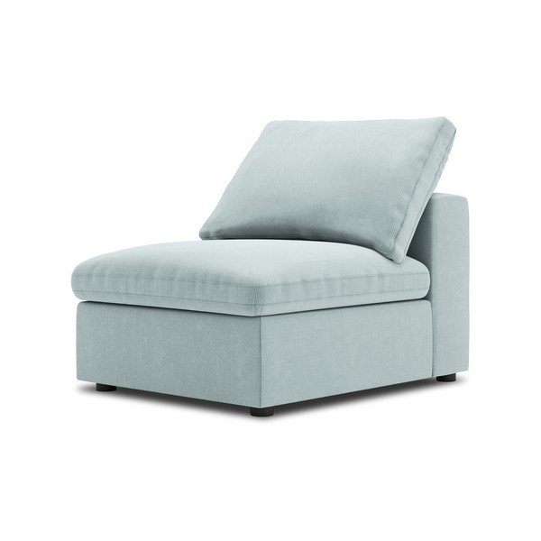 Svetlomodrá prostredná časť modulárnej menčestrovej pohovky Windsor & Co Sofas Galaxy-image-2