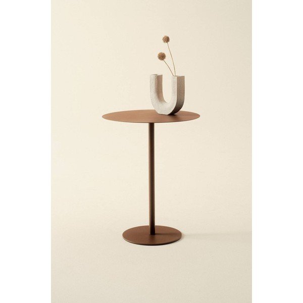 Kovový okrúhly odkladací stolík ø 40 cm Heby – Jotex-image-1