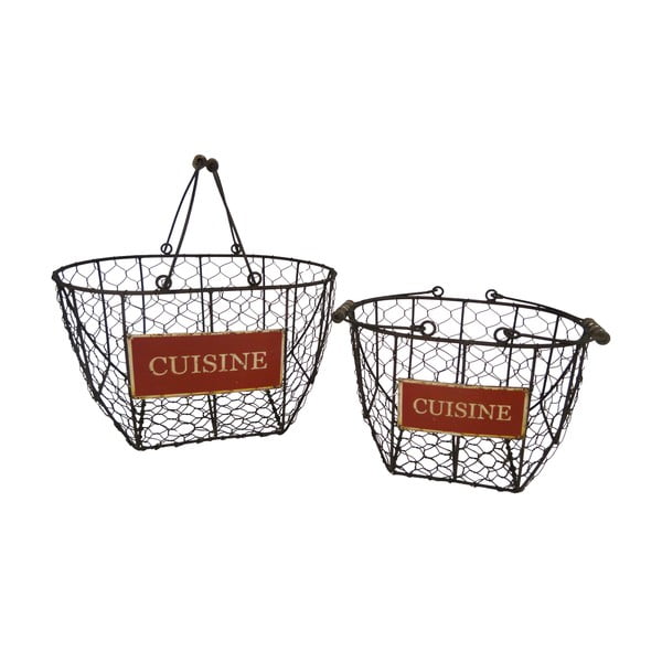 Sada 2 kovových košíkov Antic Line Cuisine Basket