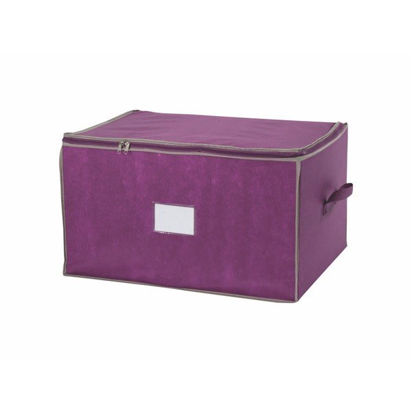 Fialový úložný box s vnútorným vákuovým obalom Compactor Tote, objem 108 l-image-1