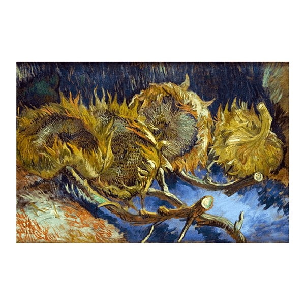 Obraz Vincenta van Gogha - Four overblown sunflowers, 40x26 cm