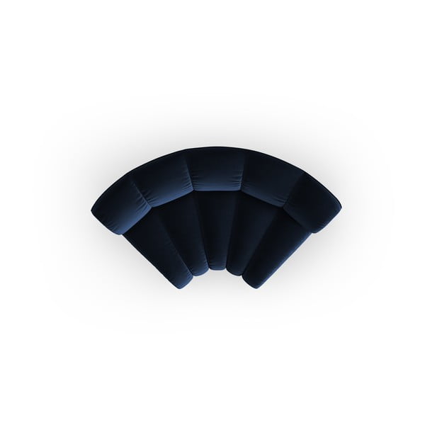 Modrý zamatový modul pohovky (variabilný roh) Lupine – Micadoni-image-2