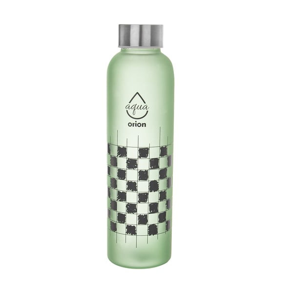 Zelená sklenená fľaša 600 ml Šachovnica – Orion