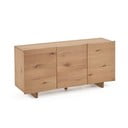 Nízka komoda v dekore duba v prírodnej farbe 150x71 cm Rasha – Kave Home