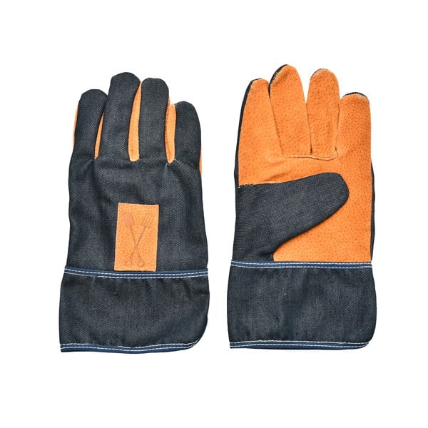 Modro-oranžové záhradnícke rukavice Esschert Design Denim-image-3