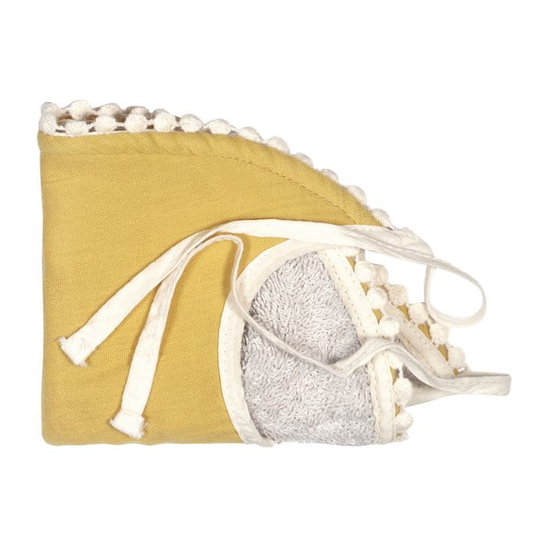 Žltý mušelínový podbradník Kindsgut London-image-4