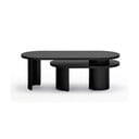 Čierny konferenčný stolík v dekore jaseňa 120x50 cm Nori - Teulat