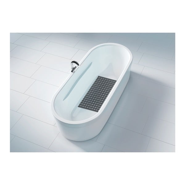 Tmavosivá podložka do sprchy nebo vany Wenko Arinos, 63 × 40 cm-image-2